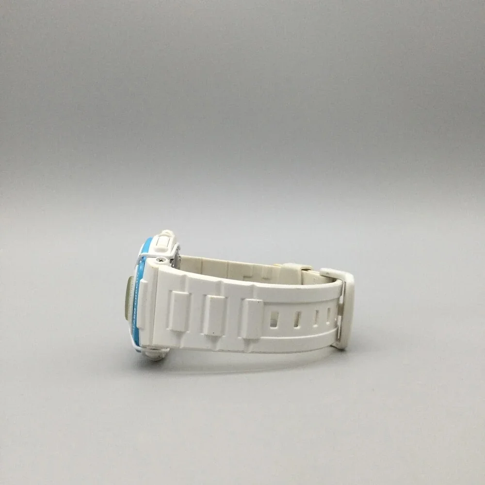 Casio Baby-G Watch Men 3212 BGD-120P 39mm White Blue Day Date New Battery
